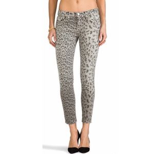 Current/Elliott - stiletto leopard ankle jeans